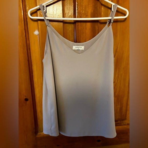 Aritzia Babaton elegant flowy grey cami EUC - Picture 8 of 9